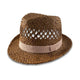 Ladies Raffia Straw Trilby Hatworx NZ