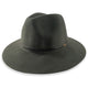 Ladies Wool Fedora - Thin Black Leather Band Hatworx NZ grey