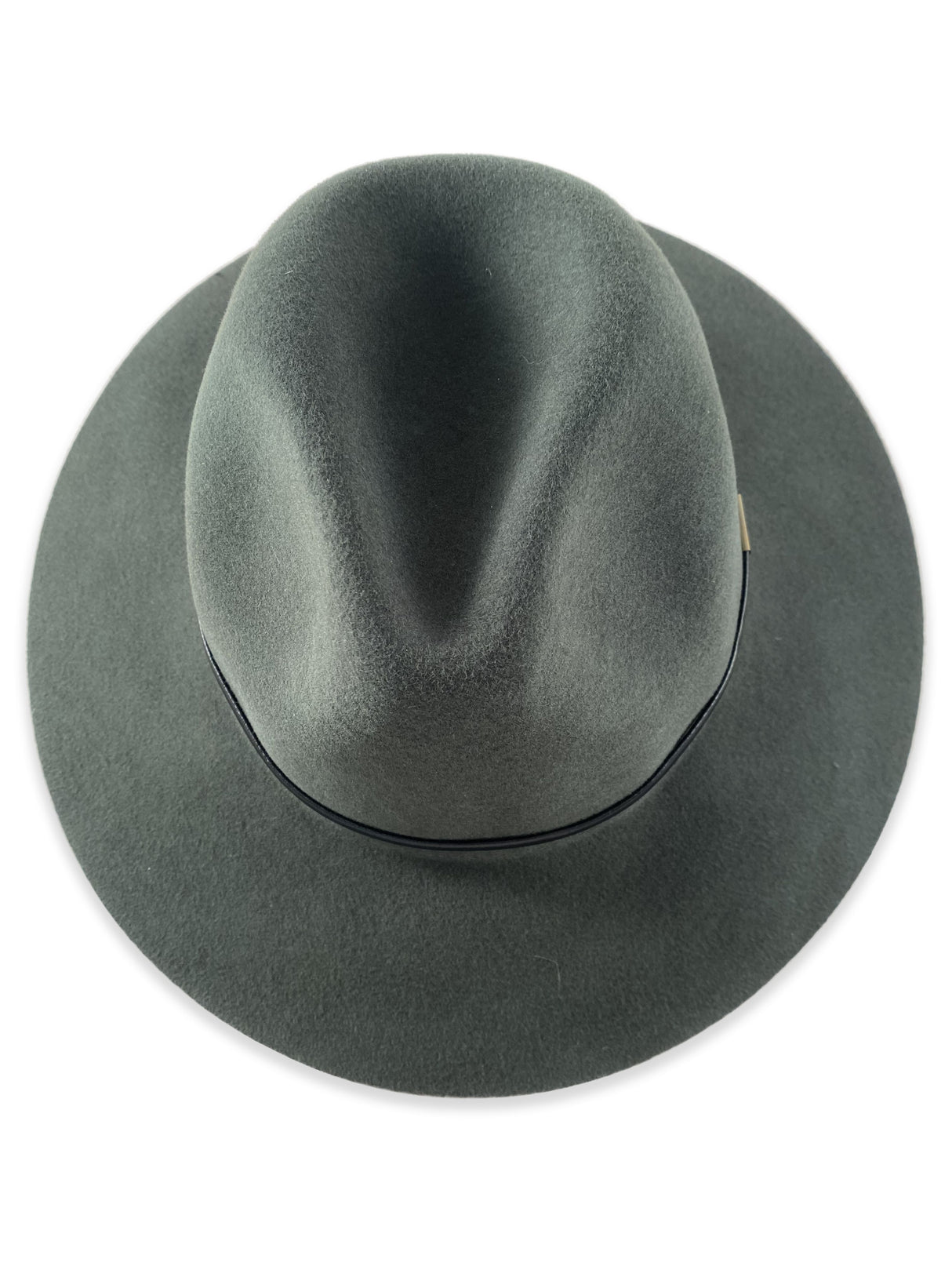 Ladies Wool Fedora - Thin Black Leather Band Hatworx NZ grey