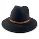 Ladies' Wool Fedora Brown Band Hatworx NZ black