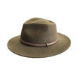 Ladies' Wool Fedora Hat - Wide Brim, Brown Band Hatworx NZ