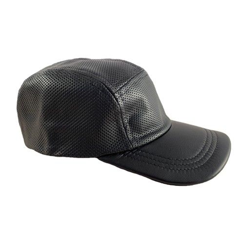 Leather Mesh 5 Panel Cap – Hatworx