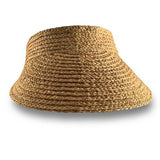 Raffia Braid Roll-Up Visor 