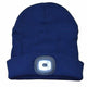 Rechargeable LED Headlight Beanie Torch on Navy NZ