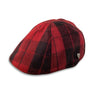 Red/Black 6 Panel Cheesecutter Hatworx NZ