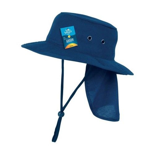 Sunmaster Brim Hat - Fold Away Flap Navy