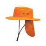 Sunmaster Brim Hat - Fold Away Flap Orange