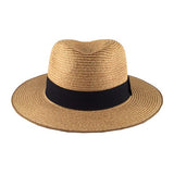 Hatworx Tan Widebrim Black Band Fedora NZ