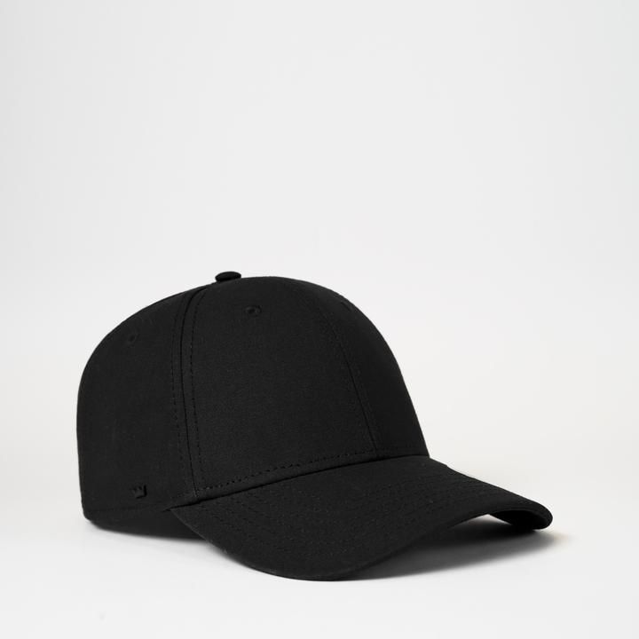 Uflex 6 Panel Recycled Cotton Baseball cap Hatworx NZ black