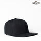 Uflex Kids' 6 Panel Flat Peak Snapback Hatworx NZ black