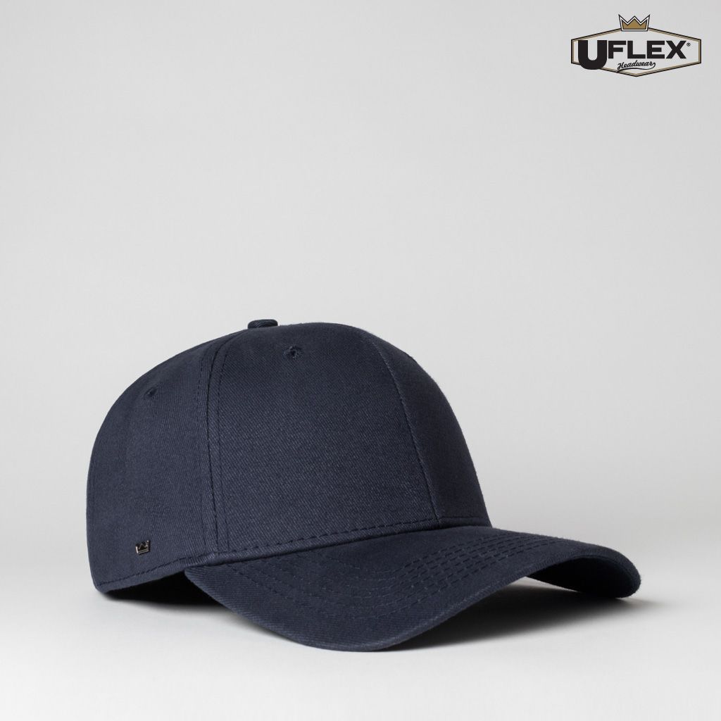 Uflex Kids' Pro Style 6 Panel Fitted cap Hatworx NZ navy