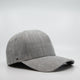 Uflex Pro Style 5 panel Snapback Hatworx NZ grey melange