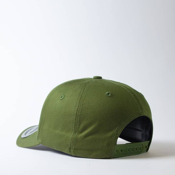 Uflex Pro Style 5 panel Snapback Hatworx NZ military green