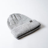 Hatworx Uflex Short Skull Cable Knit Beanie NZ grey marle