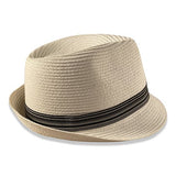 White STITCH trilby Hatworx NZ