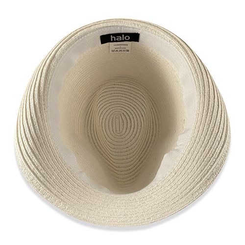 White STITCH trilby Hatworx NZ