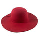 Hatworx Wool Felt Floppy Wide Brim NZ burgundy