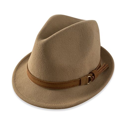 Wool Felt Trilby Hatworx NZ Camel