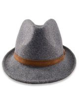 Wool Felt Trilby Hatworx NZ Grey Marle