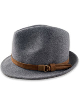 Wool Felt Trilby Hatworx NZ Grey Marle