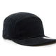 Uflex Washed Cotton 5 Panel Cap black